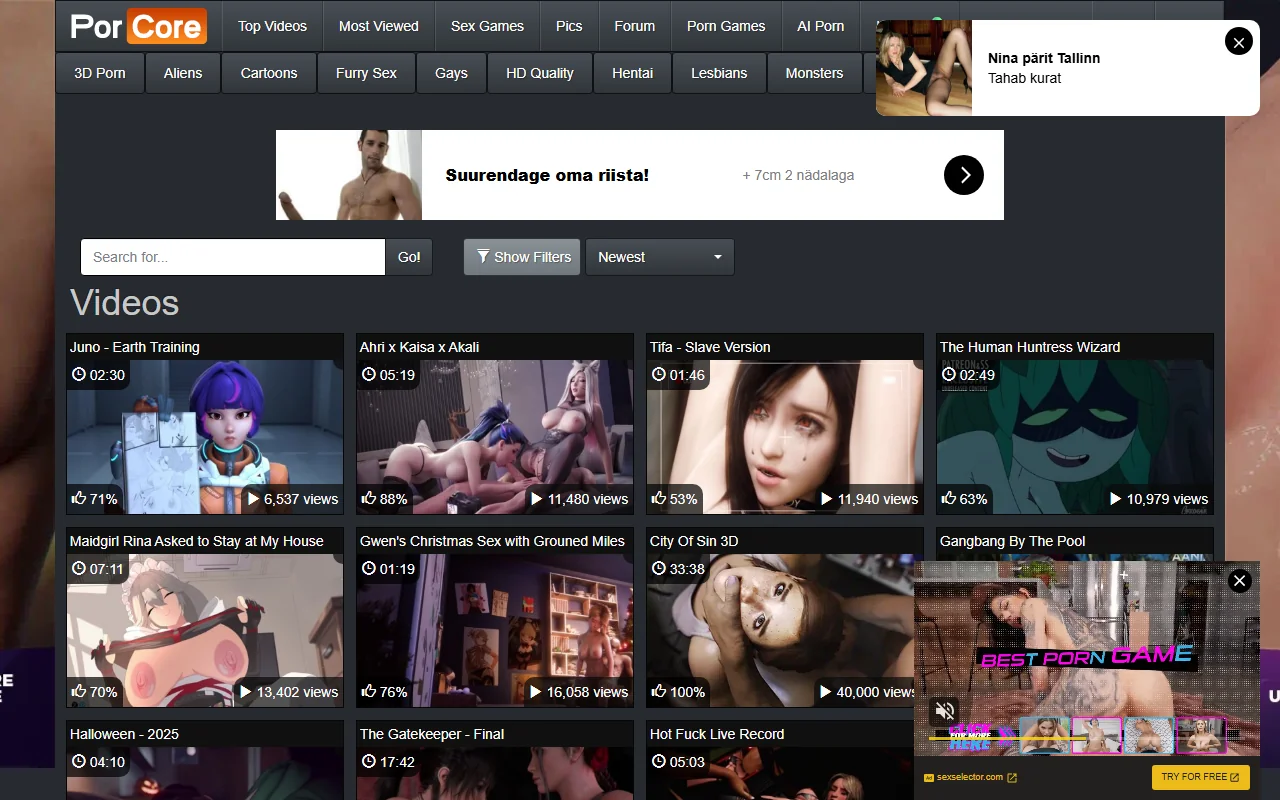 Screenshot of Porcore